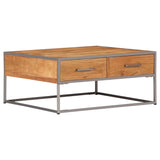 vidaXL Coffee Table 75x75x35 cm Solid Acacia Wood | SKU: 247585 | Barcode: 8718475743019