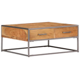 vidaXL Coffee Table 75x75x35 cm Solid Acacia Wood | SKU: 247585 | Barcode: 8718475743019