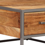 vidaXL Coffee Table 75x75x35 cm Solid Acacia Wood | SKU: 247585 | Barcode: 8718475743019