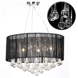 vidaXL Chandelier With 85 Crystals Black | SKU: 60344 | Barcode: 8718475807308