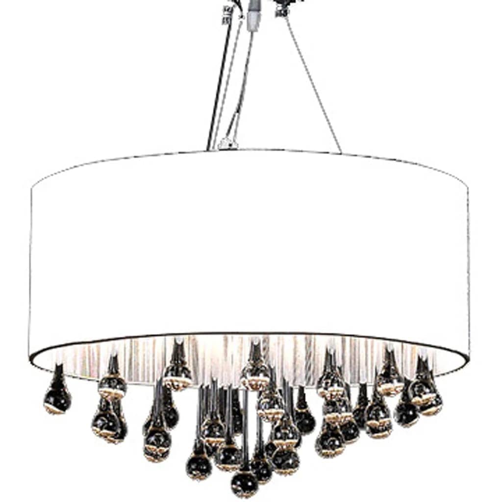 vidaXL Chandelier With 85 Crystals White  | SKU: 60345 | Barcode: 8718475807315