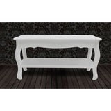 vidaXL Coffee Table 2 Tiers MDF White | SKU: 60629 | Barcode: 8718475830566