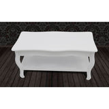 vidaXL Coffee Table 2 Tiers MDF White | SKU: 60629 | Barcode: 8718475830566