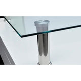vidaXL Coffee Table With Glass Top White | SKU: 60697 | Barcode: 8718475832966