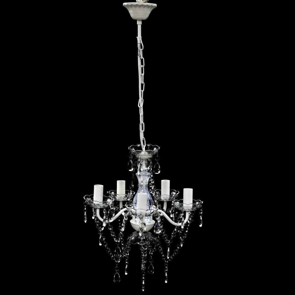 vidaXL Chandelier 5 Bulbs Transparent | SKU: 240309 | Barcode: 8718475842217