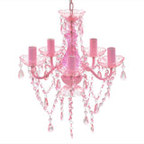 vidaXL Pink Crystal Light 5 Bulb | SKU: 240310 | Barcode: 8718475842224