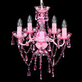 vidaXL Pink Crystal Light 5 Bulb | SKU: 240310 | Barcode: 8718475842224