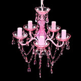 vidaXL Pink Crystal Light 5 Bulb | SKU: 240310 | Barcode: 8718475842224