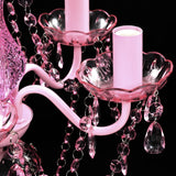 vidaXL Pink Crystal Light 5 Bulb | SKU: 240310 | Barcode: 8718475842224