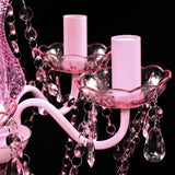vidaXL Pink Crystal Light 5 Bulb | SKU: 240310 | Barcode: 8718475842224