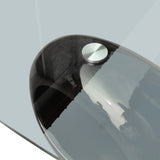 vidaXL Coffee Table With Oval Glass Top High Gloss Black | SKU: 240319 | Barcode: 8718475843085