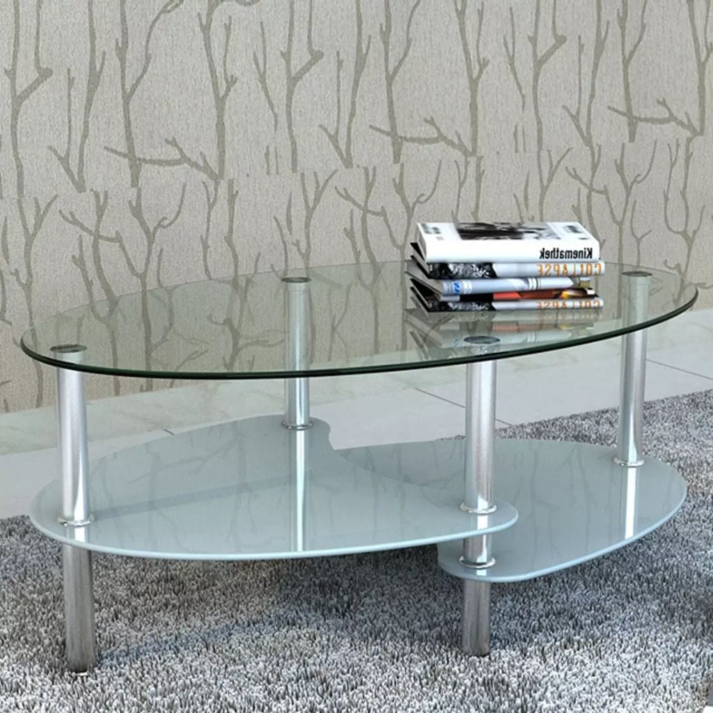 vidaXL Coffee Table With Exclusive Design White | SKU: 240508 | Barcode: 8718475851318