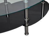 vidaXL Coffee Table With Exclusive Design Black | SKU: 240509 | Barcode: 8718475851325