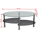 vidaXL Coffee Table With Exclusive Design Black | SKU: 240509 | Barcode: 8718475851325