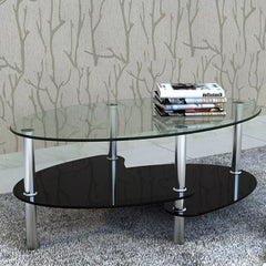 vidaXL Coffee Table With Exclusive Design Black | SKU: 240509 | Barcode: 8718475851325