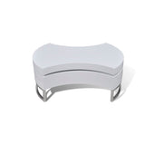 vidaXL Coffee Table Shape-adjustable High Gloss White | SKU: 240424 | Barcode: 8718475851943