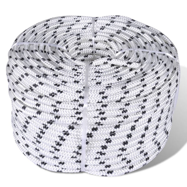 vidaXL Braided Rope Coil Boat Line Polyester 6 mm x 50 m | SKU: 90459 | Barcode: 8718475857211