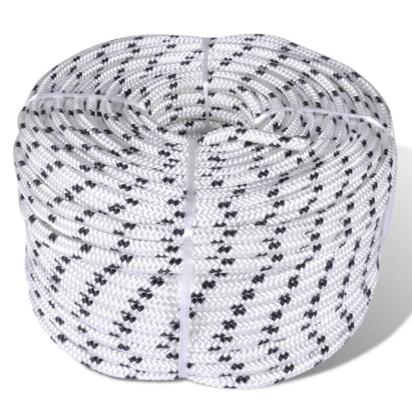 vidaXL Braided Rope Coil Boat Line Polyester 12 mm x 50 m | SKU: 90462 | Barcode: 8718475857242