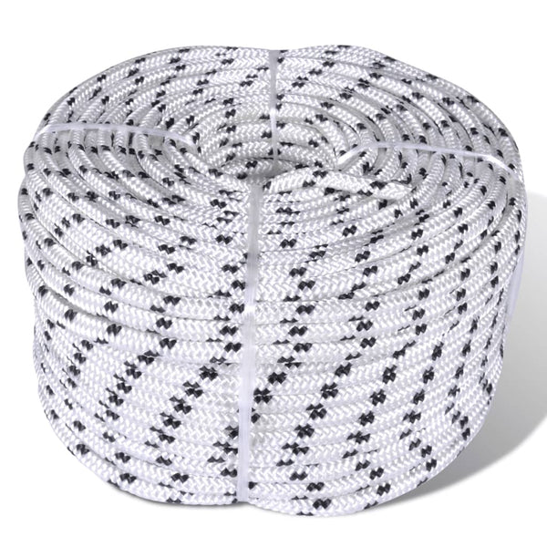 vidaXL Braided Rope Coil Boat Line Polyester 14 mm x 50 m | SKU: 90463 | Barcode: 8718475857259