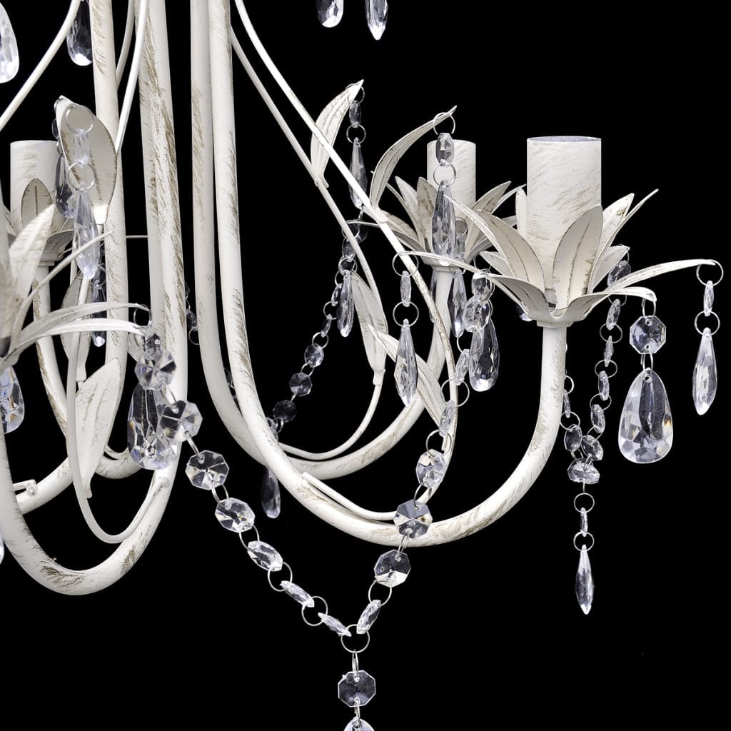 vidaXL Crystal Pendant Ceiling Lamp Chandelier Elegant 5 Bulb Sockets | SKU: 240687 | Barcode: 8718475862260