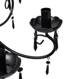 vidaXL Pendant Ceiling Lamp Elegant Chandelier Black 6 Bulb Sockets | SKU: 240689 | Barcode: 8718475862284