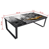 vidaXL Coffee Table With Glass Top Rectangular | SKU: 240967 | Barcode: 8718475868316