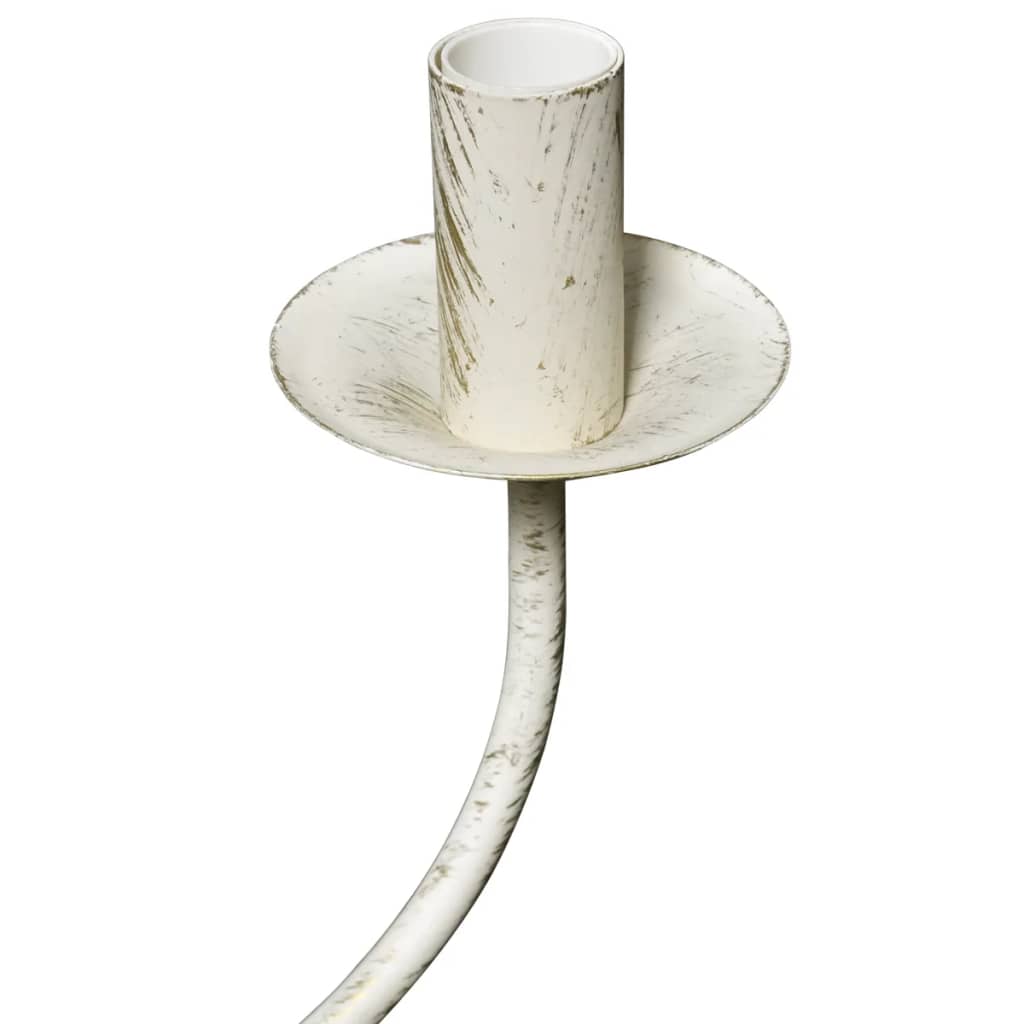 vidaXL Antique White Metal Chandelier 8 x E14 Bulbs | SKU: 241383 | Barcode: 8718475891390
