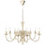 vidaXL Antique White Metal Chandelier 8 x E14 Bulbs | SKU: 241383 | Barcode: 8718475891390