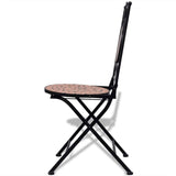 vidaXL Folding Bistro Chairs 2 pcs Ceramic Terracotta | SKU: 41529 | Barcode: 8718475910893