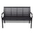 vidaXL Garden Bench 125 cm Steel And WPC Black | SKU: 41556 | Barcode: 8718475911319