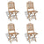 vidaXL Foldable Outdoor Chairs Bamboo 4 pcs | SKU: 271715 | Barcode: 8718475923558
