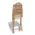 vidaXL Foldable Outdoor Chairs Bamboo 4 pcs | SKU: 271715 | Barcode: 8718475923558