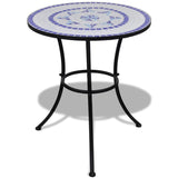 Table From VidaXL 3 Piece Bistro Set Ceramic Tile Blue And White | SKU: 271771 | UPC: 8718475925248