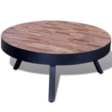 vidaXL Coffee Table Round Reclaimed Teak Wood | SKU: 241714 | Barcode: 8718475931249
