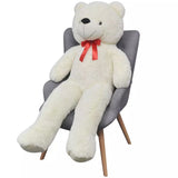 vidaXL XXL Soft Plush Teddy Bear Toy White 160 cm  | SKU: 80101 | Barcode: 8718475935797