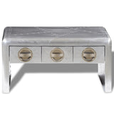 vidaXL Aviator Coffee Table 3 Drawers Vintage Aircraft Airman Style | SKU: 242119 | Barcode: 8718475944010