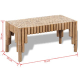 vidaXL Coffee Table Bamboo | SKU: 242489 | Barcode: 8718475954156
