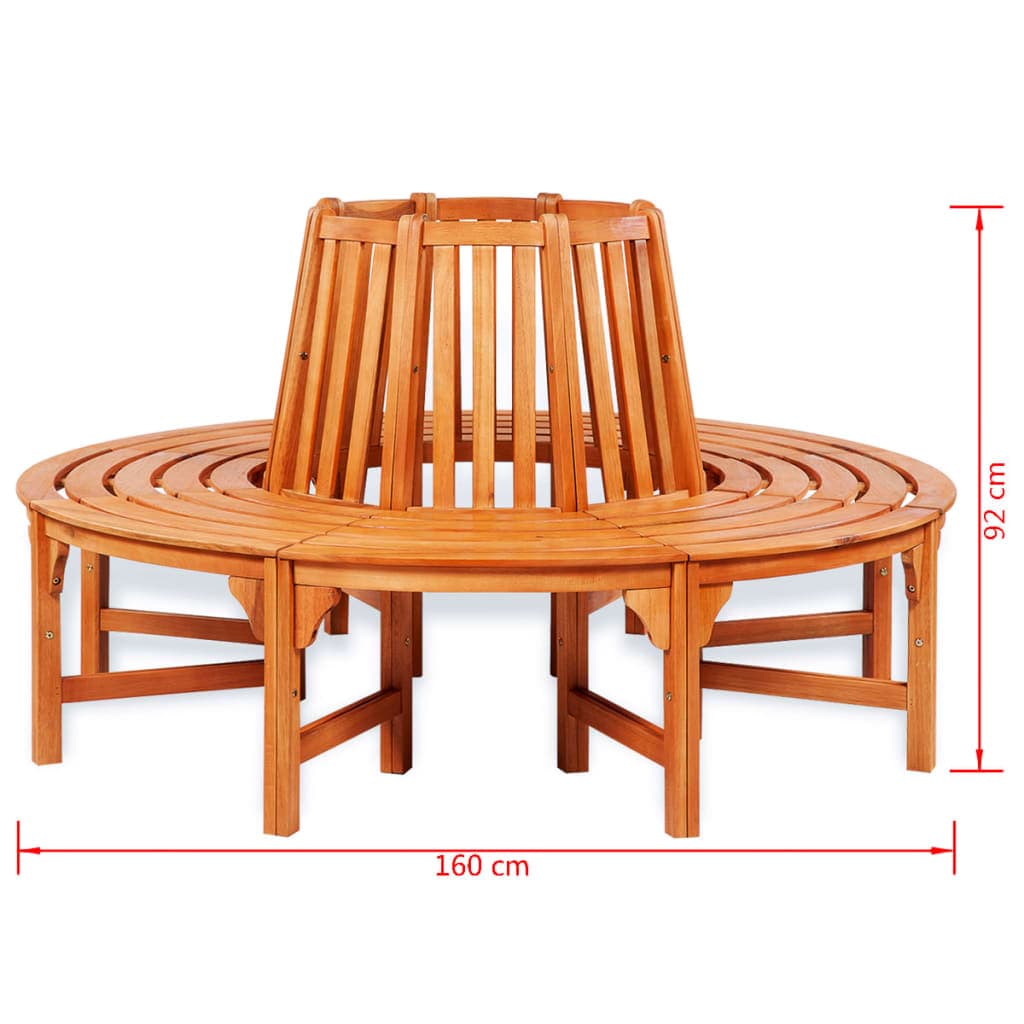 vidaXL Tree Bench Ø 160 cm Wood | SKU: 41777 | Barcode: 8718475961420