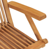 vidaXL Folding Garden Chairs 2 pcs Solid Teak Wood N3 | SKU: 41999 | Barcode: 8718475964940