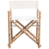 vidaXL Folding Director's Chair 2 pcs Bamboo And Canvas | SKU: 41895 | Barcode: 8718475965367