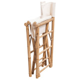 vidaXL Folding Director's Chair 2 pcs Bamboo And Canvas | SKU: 41895 | Barcode: 8718475965367