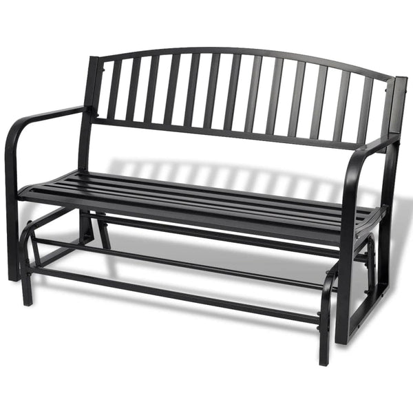 vidaXL Swing Bench Black Steel | SKU: 42170 | Barcode: 8718475973119