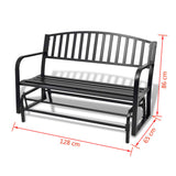 vidaXL Swing Bench Black Steel | SKU: 42170 | Barcode: 8718475973119