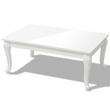 vidaXL Coffee Table 100x60x42 cm High Gloss White | SKU: 243380 | Barcode: 8718475991991