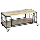 vidaXL Coffee Table Solid Mango Wood 100x50x35 cm | SKU: 243302 | Barcode: 8718475993902