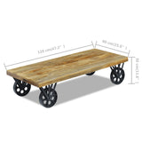 vidaXL Coffee Table Mango Wood 120x60x30 cm | SKU: 243335 | Barcode: 8718475995135