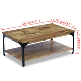 vidaXL Coffee Table Mango Wood 100x60x38 cm | SKU: 243341 | Barcode: 8718475995197