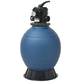 vidaXL Pool Sand Filter With 6 Position Valve Blue 460 mm | SKU: 91169 | Barcode: 8718475998709