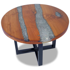 vidaXL Coffee Table Teak Resin 60 cm | SKU: 243466 | Barcode: 8718475999003