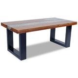vidaXL Coffee Table Teak Resin 100x50 cm | SKU: 243467 | Barcode: 8718475999010